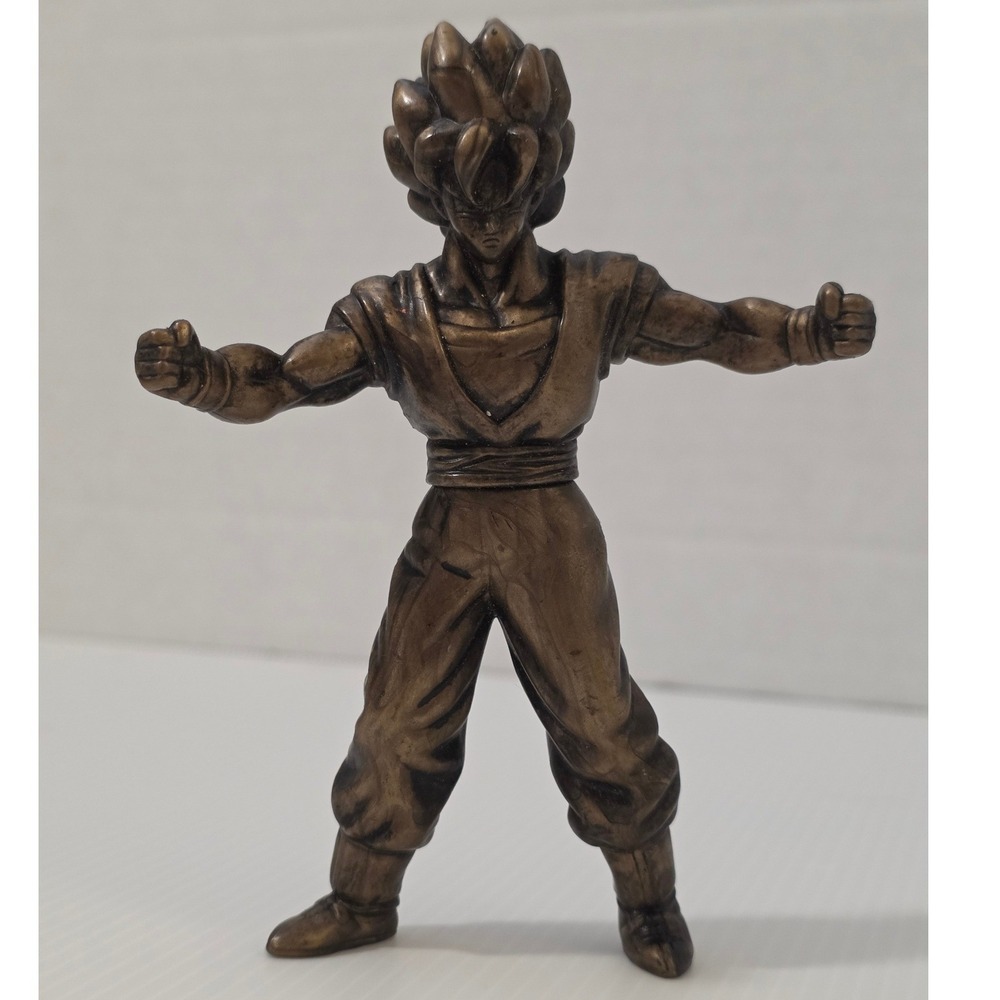 Burger King Dragon Ball Z Goku Figure 3.5in Gold Fair 2000 BK Toy